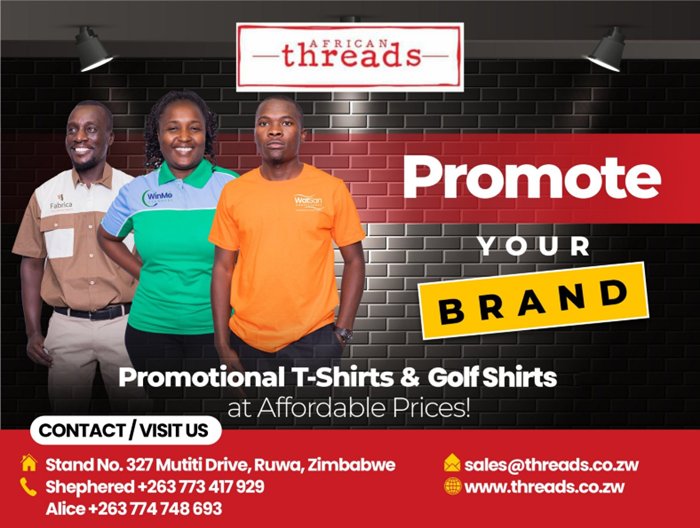 African-Threads-promotional-T-Shirts-and golf shirts-Zimtrader-email-advertising